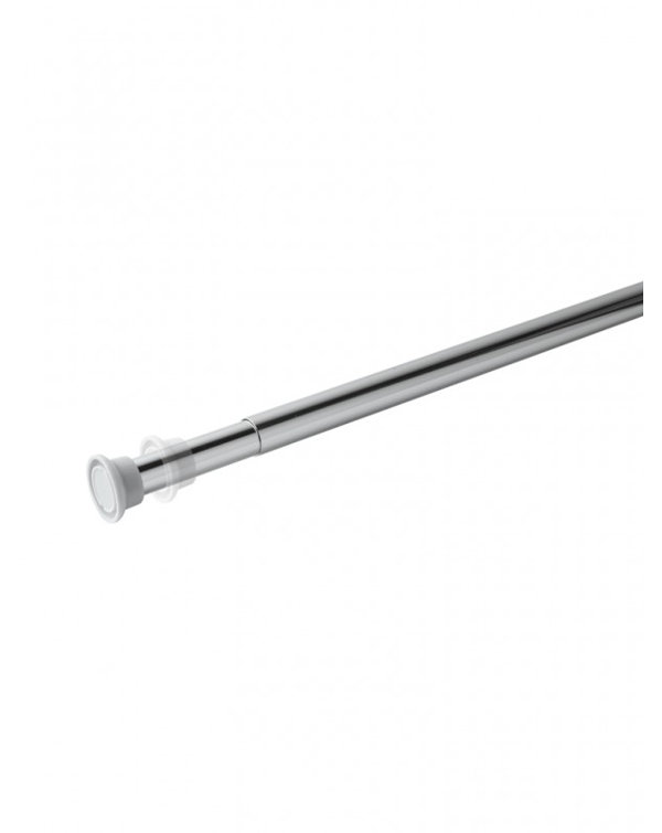 The MX Group Telescopic Polished Aluminium Shower Curtain Rail Wayfair.co.uk